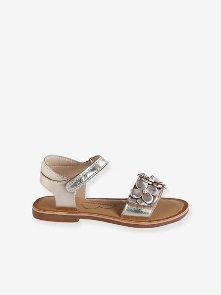 Sandales cuir enfant cérémonie collection maternelle or 2 - vertbaudet enfant 