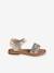 Sandales cuir enfant cérémonie collection maternelle or 2 - vertbaudet enfant 