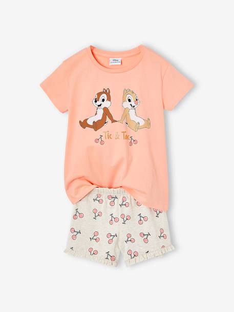 Pyjashort fille Tic & Tac cerises corail 1 - vertbaudet enfant 