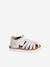 Sandales scratchées cuir bébé bout fermé blanc+lot rose 6 - vertbaudet enfant 