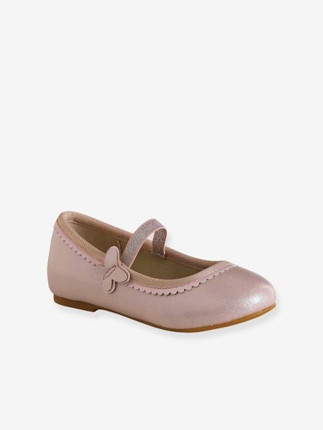 Ballerines pailletées enfant collection maternelle rose pâle 1 - vertbaudet enfant 