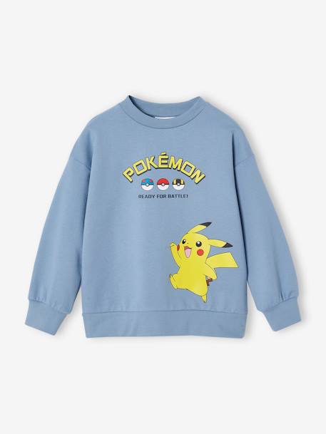 Sweat garçon Pokemon bleu chambray 1 - vertbaudet enfant 