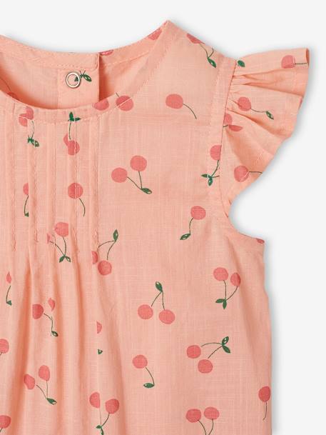 Ensemble bébé fille combinaison + bandeau imprimés rose imprimé+rose pâle+rose poudré+vert céladon imprimé 15 - vertbaudet enfant 