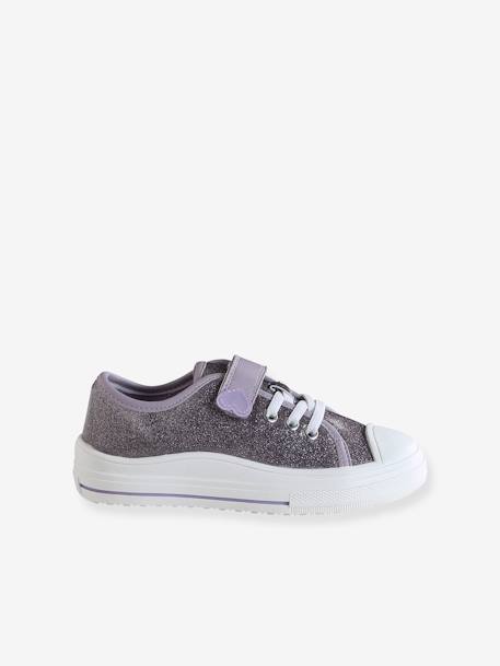 Basket lacets élastiqués et scratchées enfant collection maternelle lilas 2 - vertbaudet enfant 