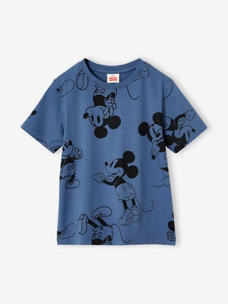 Tee-shirt Disney Mickey bleu grisé 1 - vertbaudet enfant 