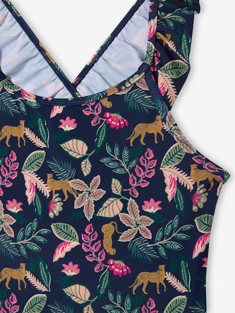 Maillot de bain 1 pièce imprimé fille Capsule famille encre 4 - vertbaudet enfant 