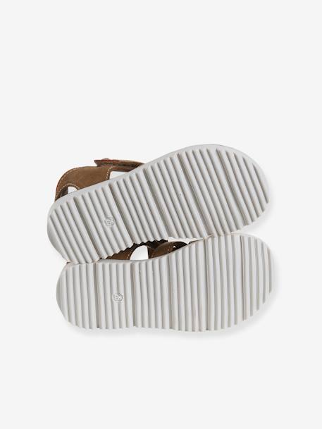 Sandales scratchées cuir enfant collection maternelle camel 5 - vertbaudet enfant 