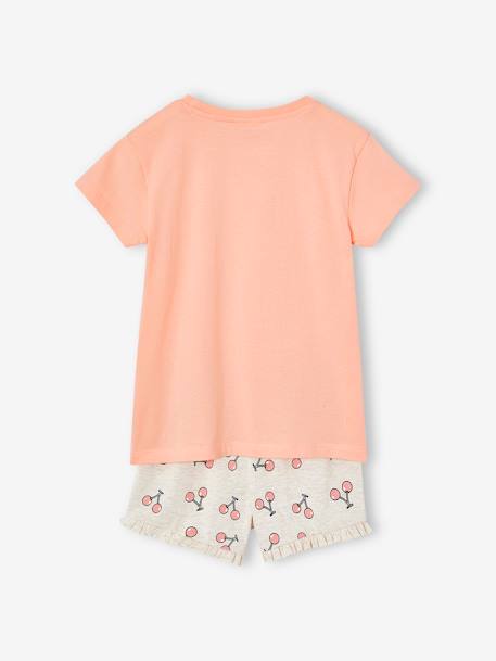 Pyjashort fille Tic & Tac cerises corail 4 - vertbaudet enfant 