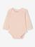Lot de 2 bodies bébé manches longues en maille pointelle rose pâle 3 - vertbaudet enfant 