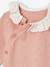 Pull naissance fille col en broderie anglaise rose 3 - vertbaudet enfant 