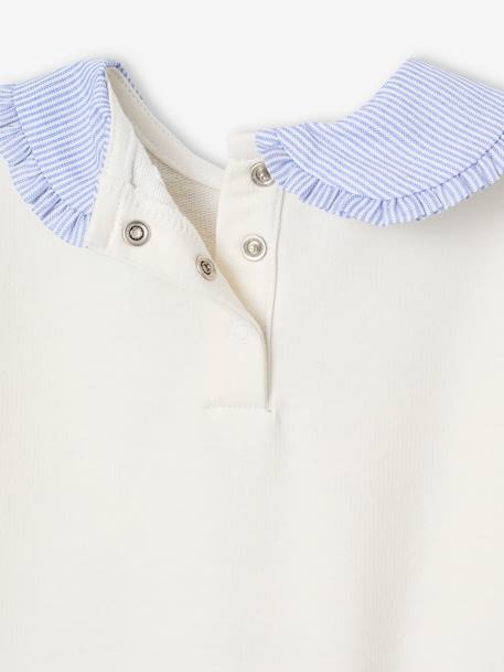 Sweat bébé à col Claudine écru 5 - vertbaudet enfant 