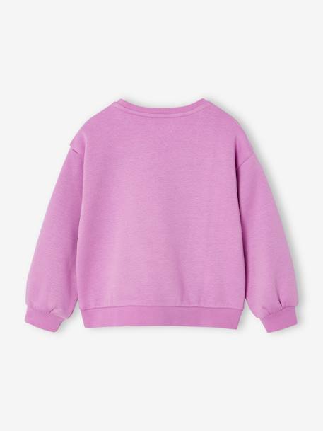 Sweat fille motif imprimé corail+pivoine+vanille+violet 16 - vertbaudet enfant 