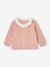 Pull naissance fille col en broderie anglaise rose 1 - vertbaudet enfant 