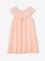 Robe de cérémonie avec collerette brodée fille rose pâle 1 - vertbaudet enfant 