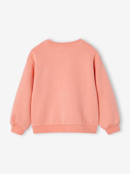 Sweat fille motif imprimé corail+pivoine+vanille+violet 2 - vertbaudet enfant 