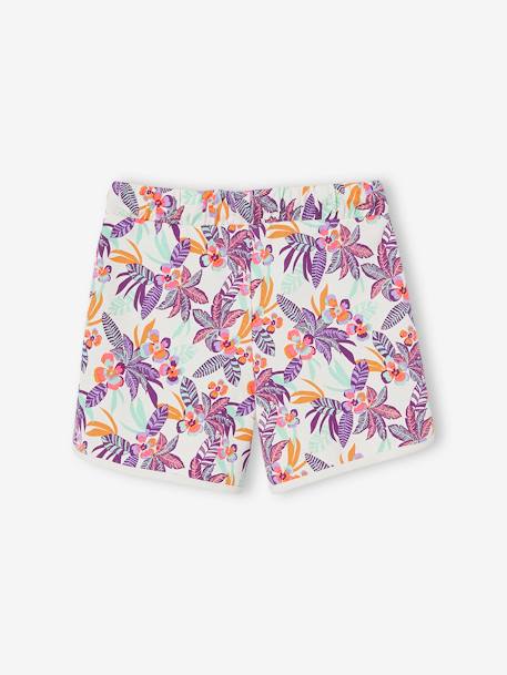 Short fille sport en molleton écru+marine+vanille+vert d'eau 2 - vertbaudet enfant 