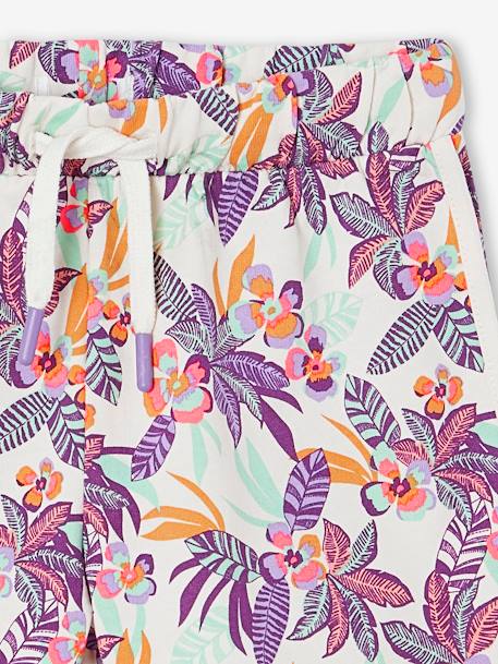 Short fille sport en molleton écru+marine+vanille+vert d'eau 3 - vertbaudet enfant 
