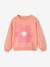 Sweat fille motif imprimé corail+pivoine+vanille+violet 1 - vertbaudet enfant 