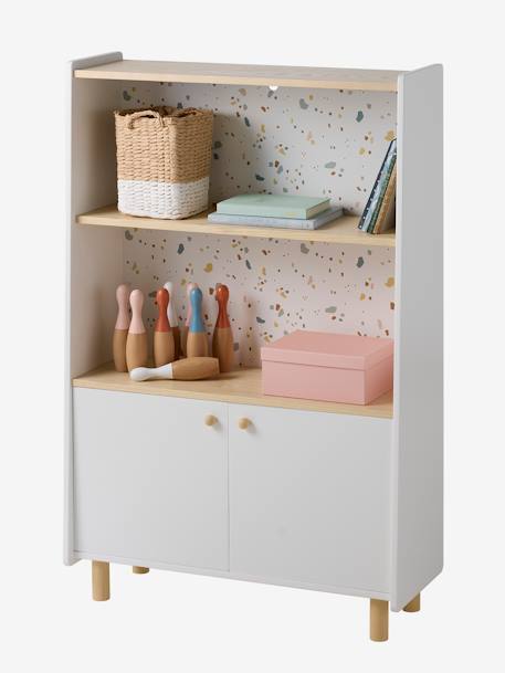 Bibliothèque étagère basse TERRAZZO beige 6 - vertbaudet enfant 