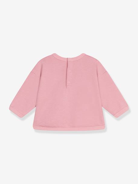 Sweat bébé en coton uni rose 2 - vertbaudet enfant 