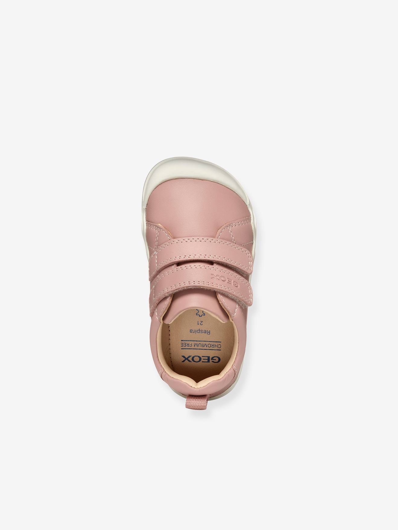 Baskets Geox Steppieup B4663A Pour Fille - Rose, Cuir Nappa, Semelle Flexible Type 'pieds Nus' - 5