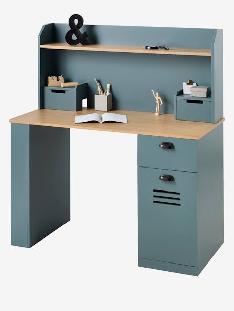 Bureau enfant/ado avec rangement - MISTRAL bleu grisé 8 - vertbaudet enfant 