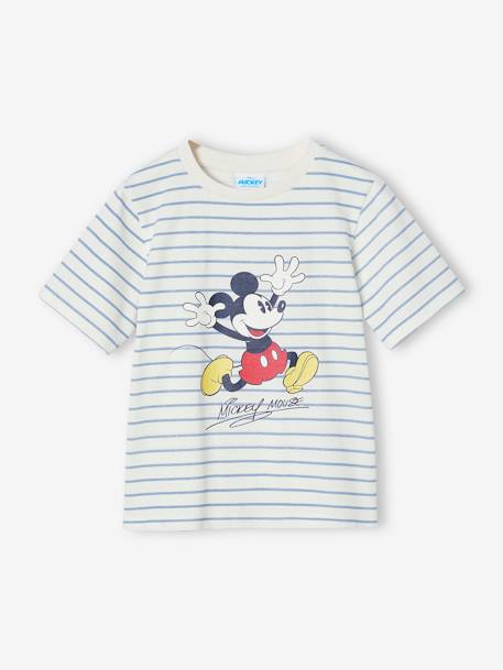 Pyjashort Disney Mickey rayé bleu nuit 2 - vertbaudet enfant 