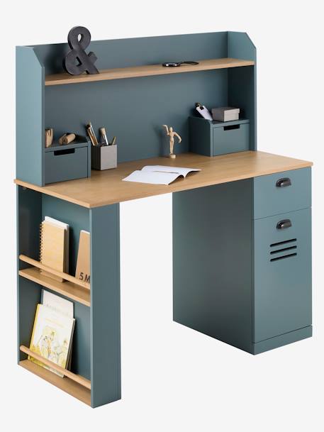 Bureau enfant/ado avec rangement - MISTRAL bleu grisé 9 - vertbaudet enfant 