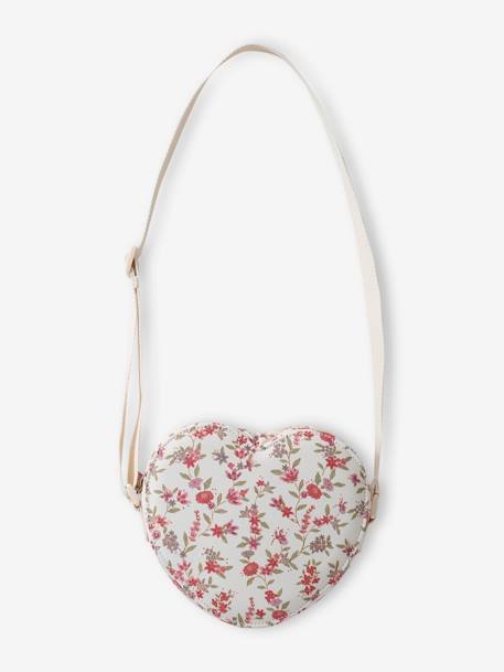 Sac pochette fille forme coeur écru imprimé 4 - vertbaudet enfant 