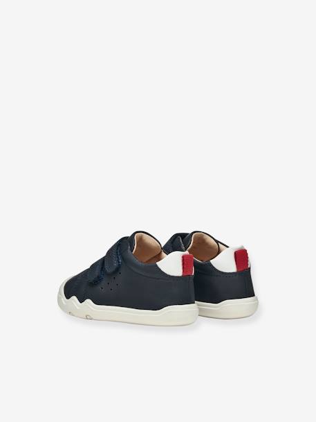Baskets Geox Steppieup Garçon | Cuir Souple Semelle Respirante | Scratch Facile