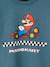 Sweat Super Mario garçon bleu canard 3 - vertbaudet enfant 