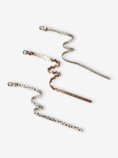 -Lot de 3 fines ceintures fille