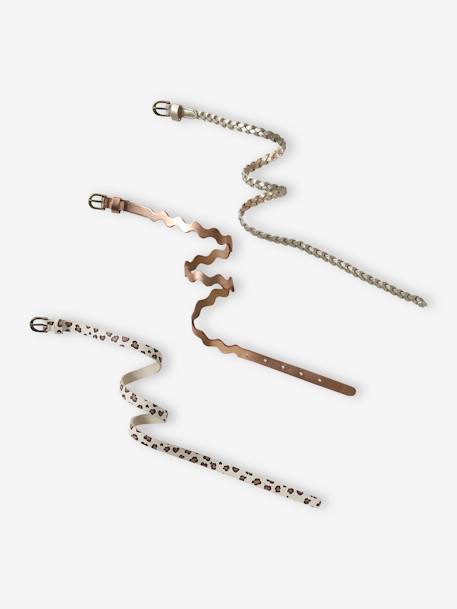 Lot de 3 fines ceintures fille Assorties 1 - vertbaudet enfant 