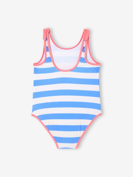 Maillot de bain 1 pièce fille Rayé bleu/écru 2 - vertbaudet enfant 