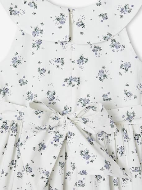 Robe de cérémonie imprimée fleurs fille blanc 4 - vertbaudet enfant 