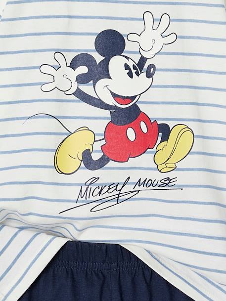 Pyjashort Disney Mickey rayé bleu nuit 4 - vertbaudet enfant 