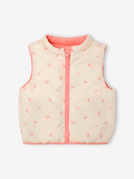Doudoune sans manches réversible bébé corail 2 - vertbaudet enfant 