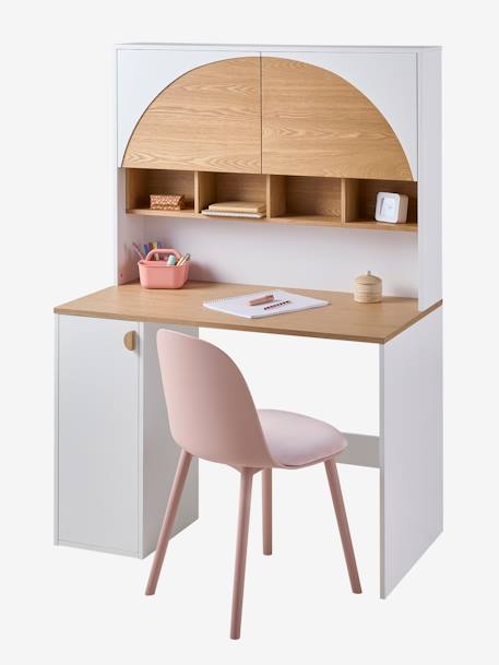 Bureau enfant avec rangements LIGNE ROMA blanc 3 - vertbaudet enfant 