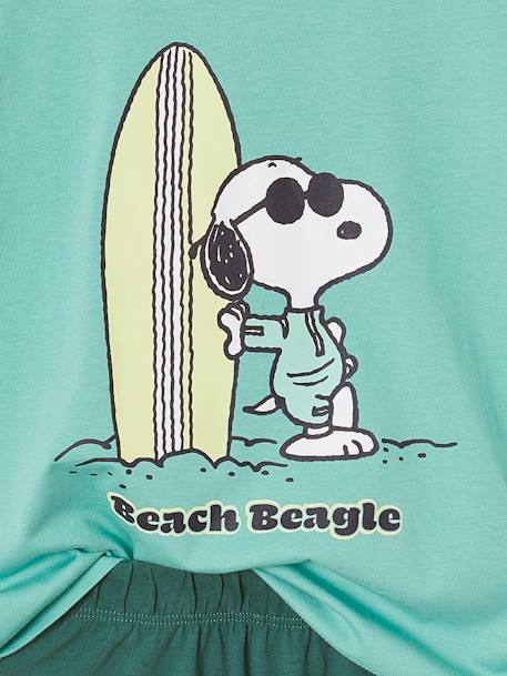 Pyjashort Peanuts Snoopy Surf vert émeraude 4 - vertbaudet enfant 