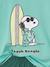 Pyjashort Peanuts Snoopy Surf vert émeraude 4 - vertbaudet enfant 