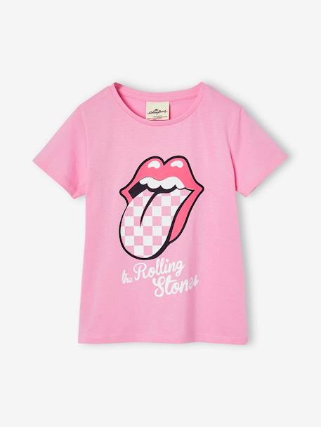 Pyjashort The Rolling Stones carreaux rose 2 - vertbaudet enfant 
