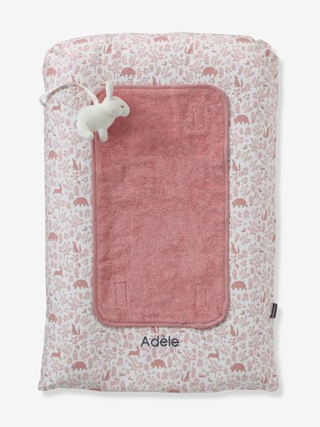 Matelas à langer et 2 tapis de change DANS LES BOIS vert sauge+vieux rose 9 - vertbaudet enfant 