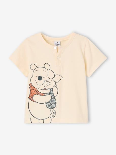 Ensemble Disney Winnie L'ourson bébé tee-shirt tunisien + short bleu chambray 2 - vertbaudet enfant 