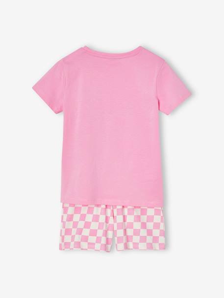 Pyjashort The Rolling Stones carreaux rose 4 - vertbaudet enfant 