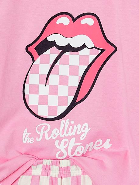 Pyjashort The Rolling Stones carreaux rose 5 - vertbaudet enfant 