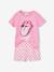 Pyjashort The Rolling Stones carreaux rose 1 - vertbaudet enfant 