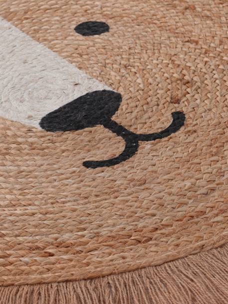 Tapis rond en jute Lion beige doré 3 - vertbaudet enfant 