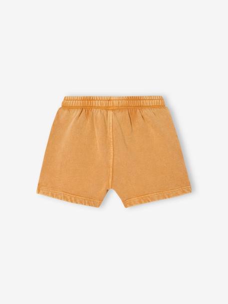 Short en molleton effet vintage bébé ocre 2 - vertbaudet enfant 