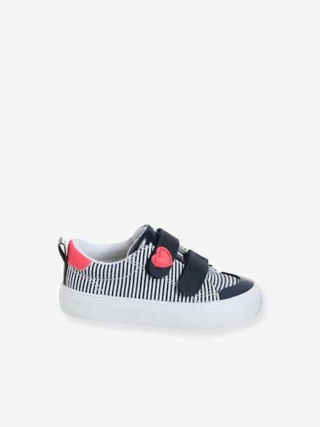 Baskets scratchées bébé rayé bleu+rose imprimé 4 - vertbaudet enfant 