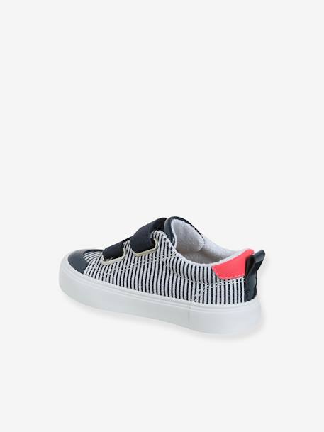 Baskets scratchées bébé rayé bleu+rose imprimé 5 - vertbaudet enfant 